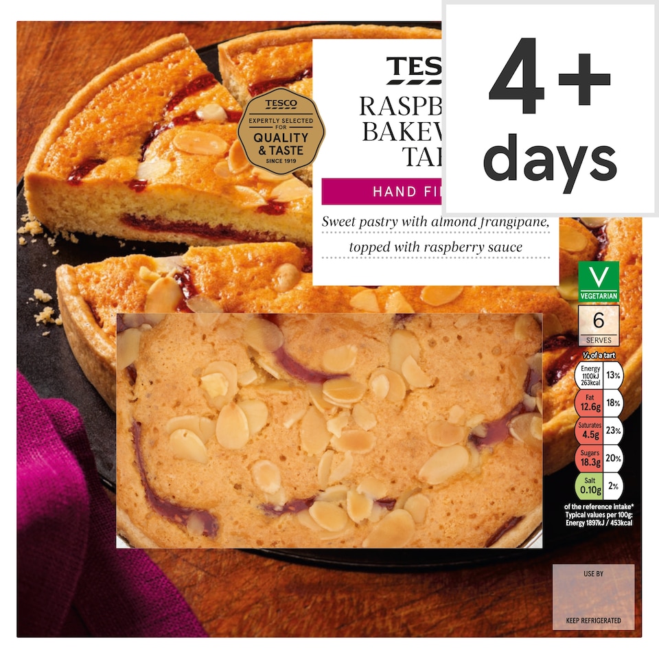 Tesco Raspberry Bakewell Tart 350g