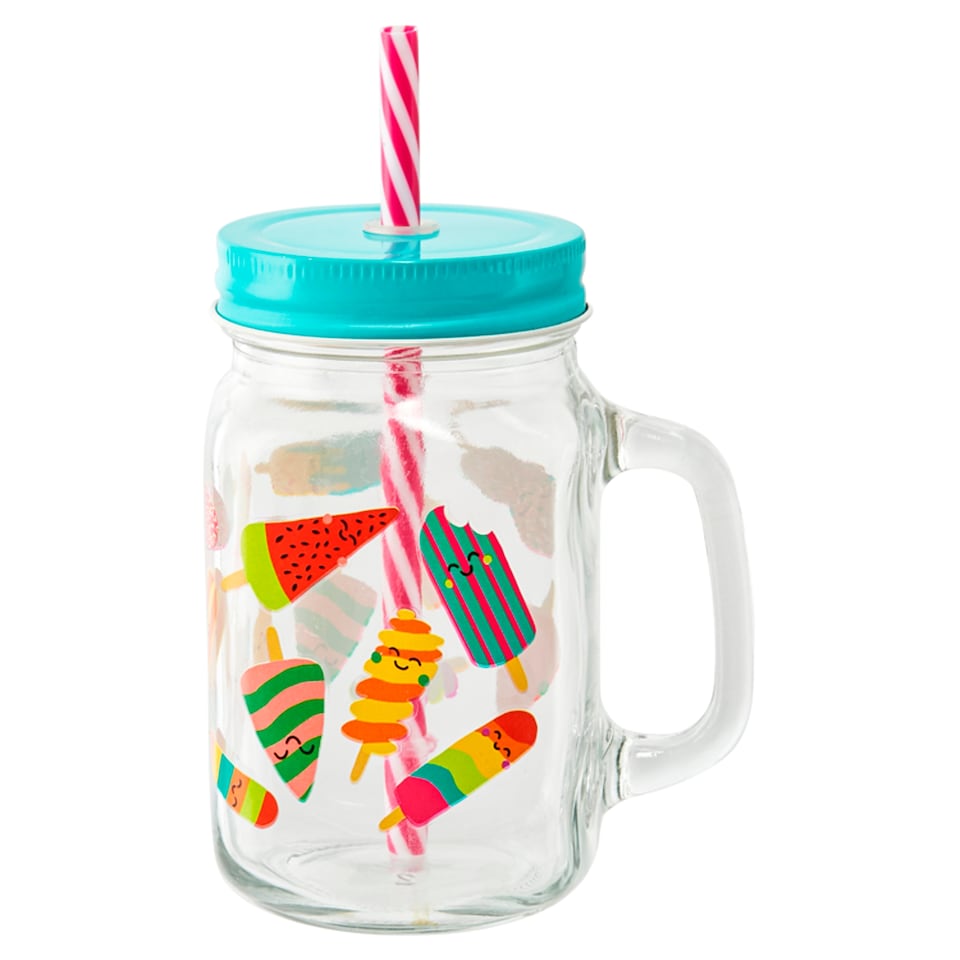 Tesco Lolly drinking jar 