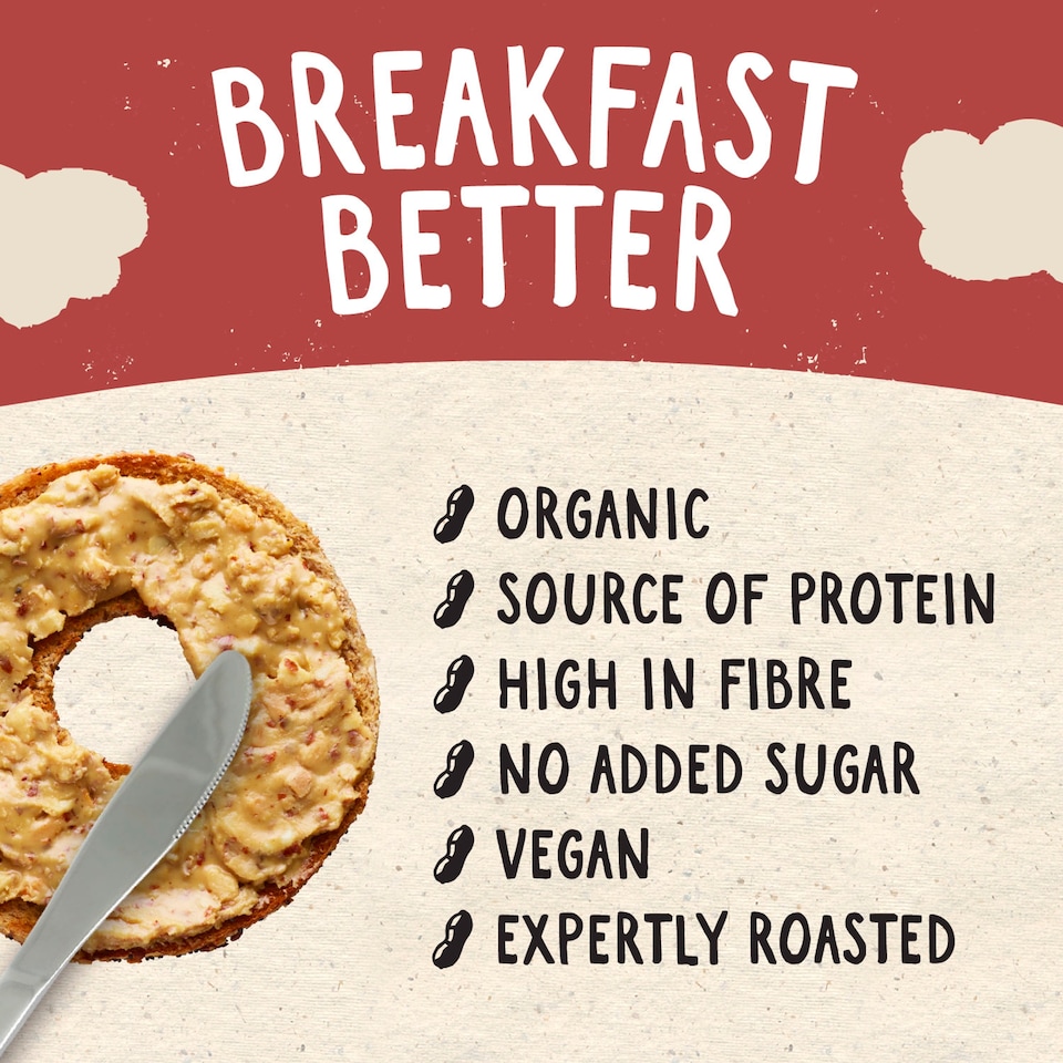 image 1 of Whole Earth Crunchy Organic Peanut Butter 340g
