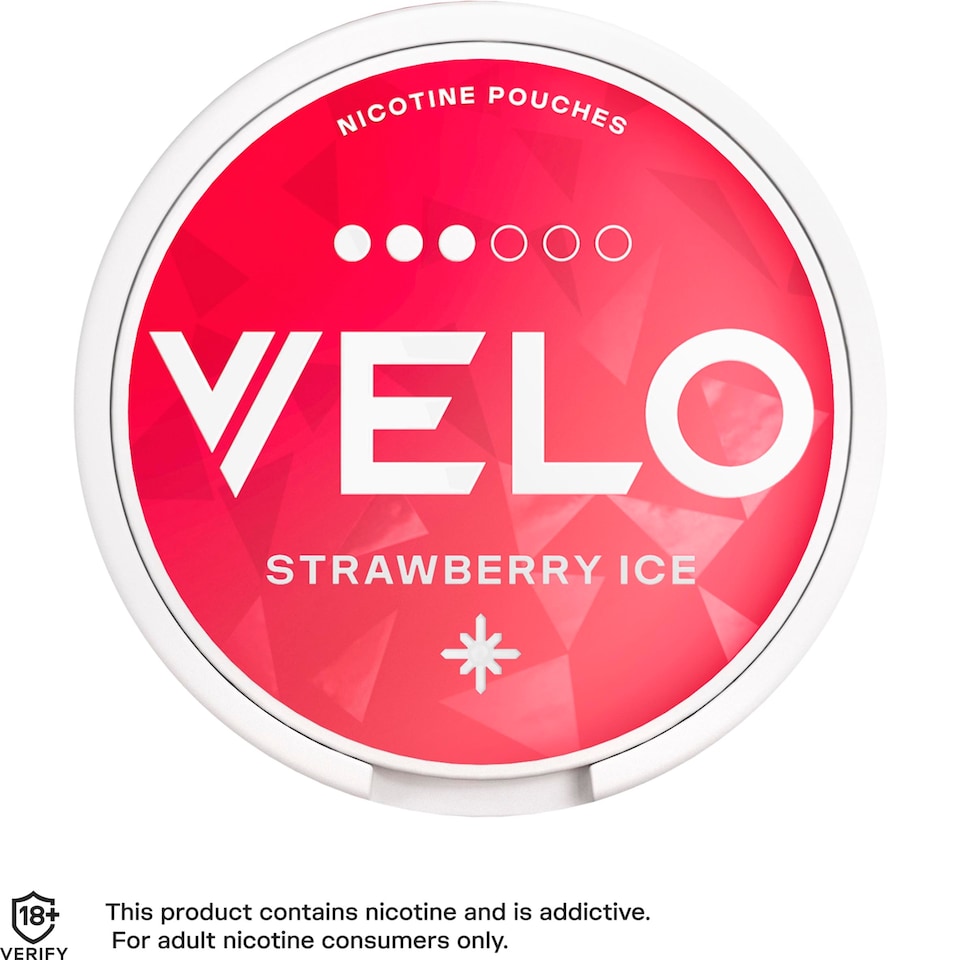 image 1 of Velo Nicotine Pouches - Strawberry Ice 10mg 20 Pack