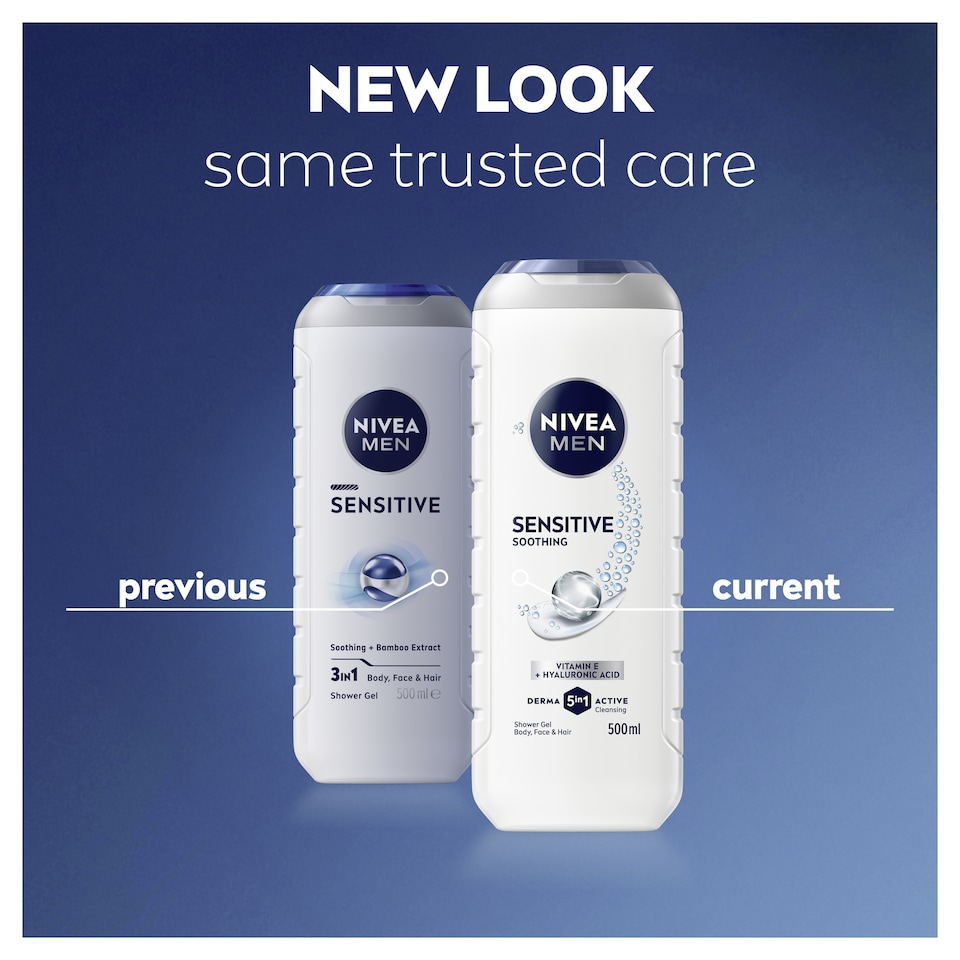image 1 of Nivea Men Sensitive Shower Gel 500Ml