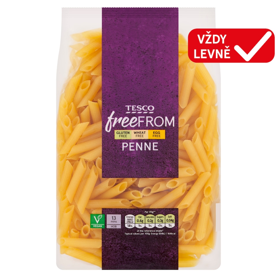 Tesco Free From Penne 500g