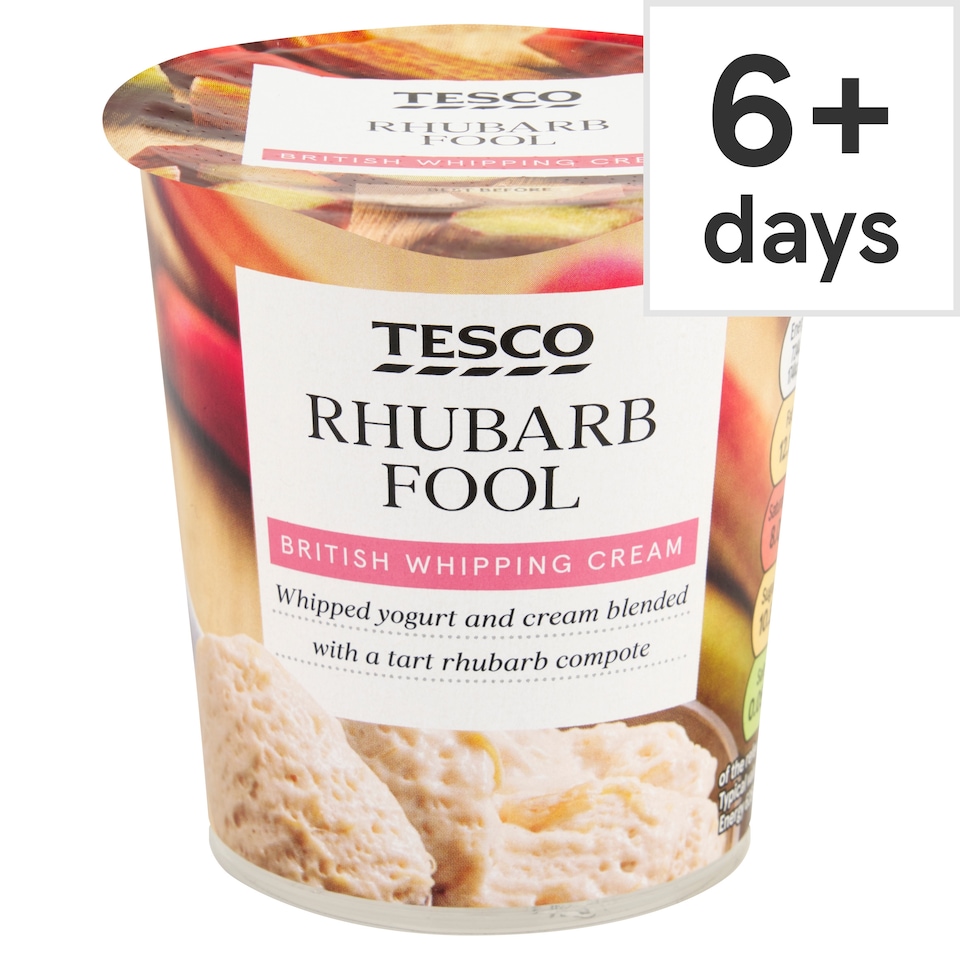 Tesco Rhubarb Fool 114G