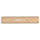 image 2 of Eco Friendly 100% Organic Bamboo Ruler 20 cm