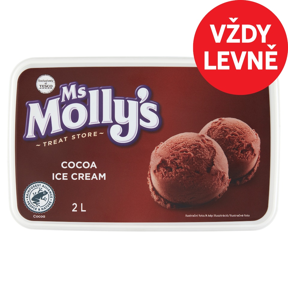 Ms Molly's Cocoa Ice Cream 2L