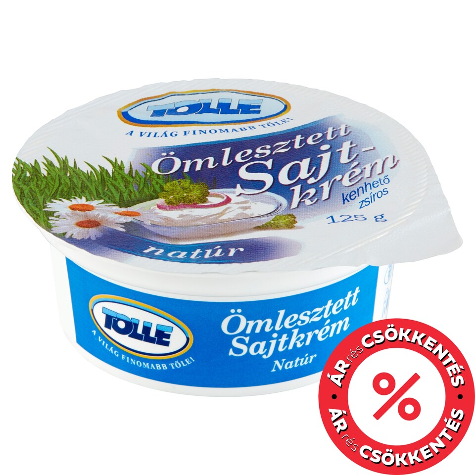 Tolle natúr kenhető zsíros ömlesztett sajtkrém 125 g