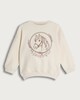 image 4 of F&F Girls Cotton Rich Horse Print Sweatshirt in Cream