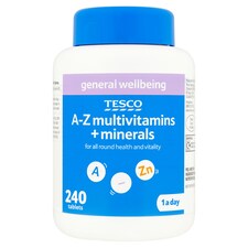 Tesco A-Z Multivitamins And Minerals 240S