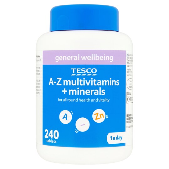 Tesco A-Z Multivitamins And Minerals 240S