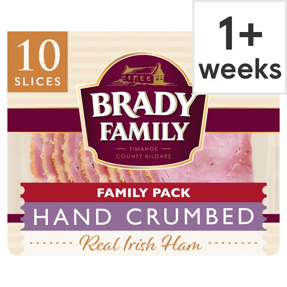 Brady Family Hand Crumbed Irish Ham 10 Slices 120G