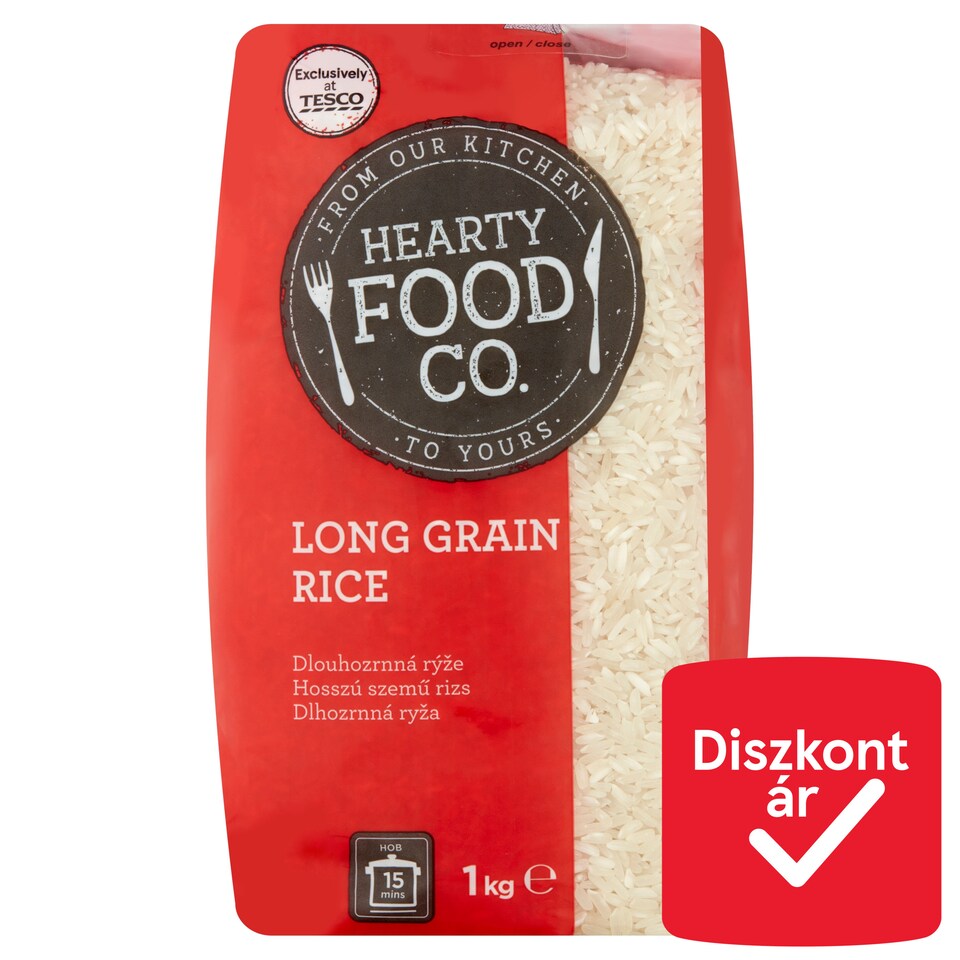 Hearty Food Co. "B" Quality Long Grain Rice 1 kg