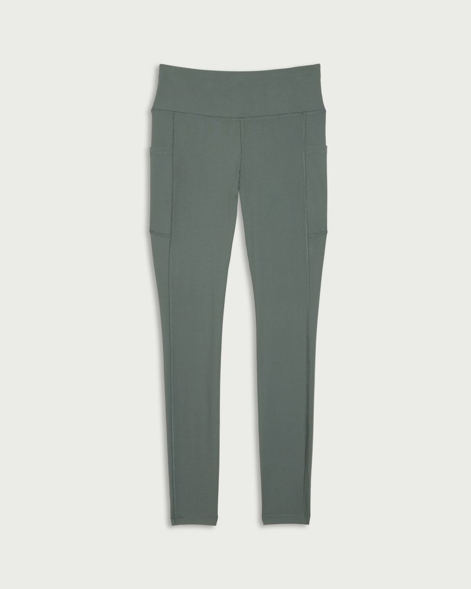 image 1 of F&F Active ULTRAMOVE High Waisted Pocket Leggings in Green