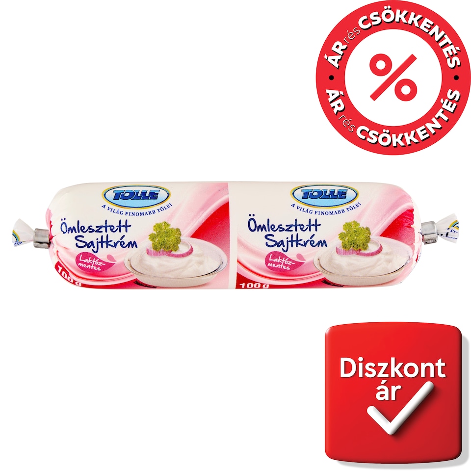 Tolle laktózmentes natúr félzsíros ömlesztett sajtkrém 100 g  1. kép