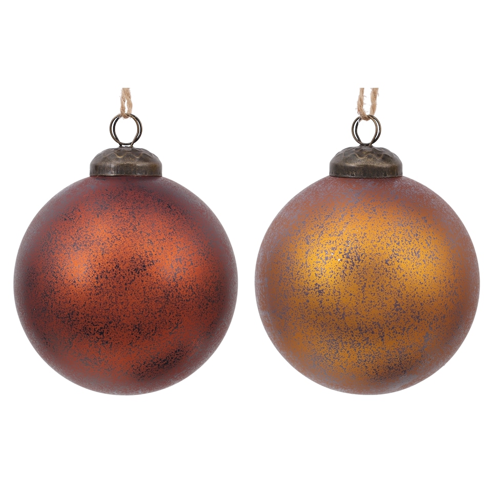 Rustic Bauble Christmas Decoration Assortment