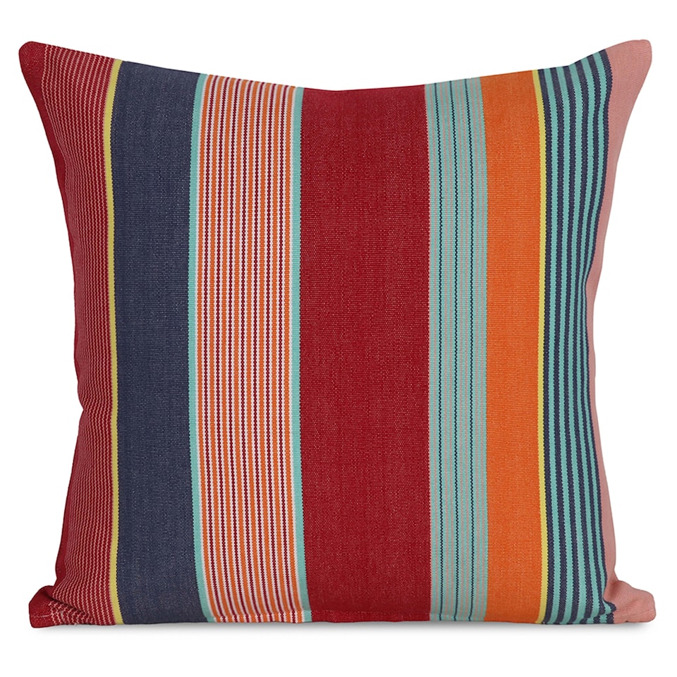 F&F Home multi stripe yarn dye 48x48cm cushion