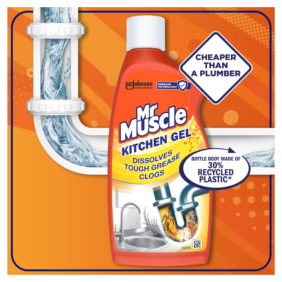 image 1 of Mr Muscle Gel Kitchen Sink & Drain Unblocker 500ml
