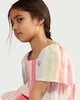 image 2 of F&F Girls Cotton Rich Striped Smocked Dress in Multi