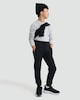 image 1 of F&F Boys Cotton Rich Zip Pocket Cuffed Drawstring Joggers in Black