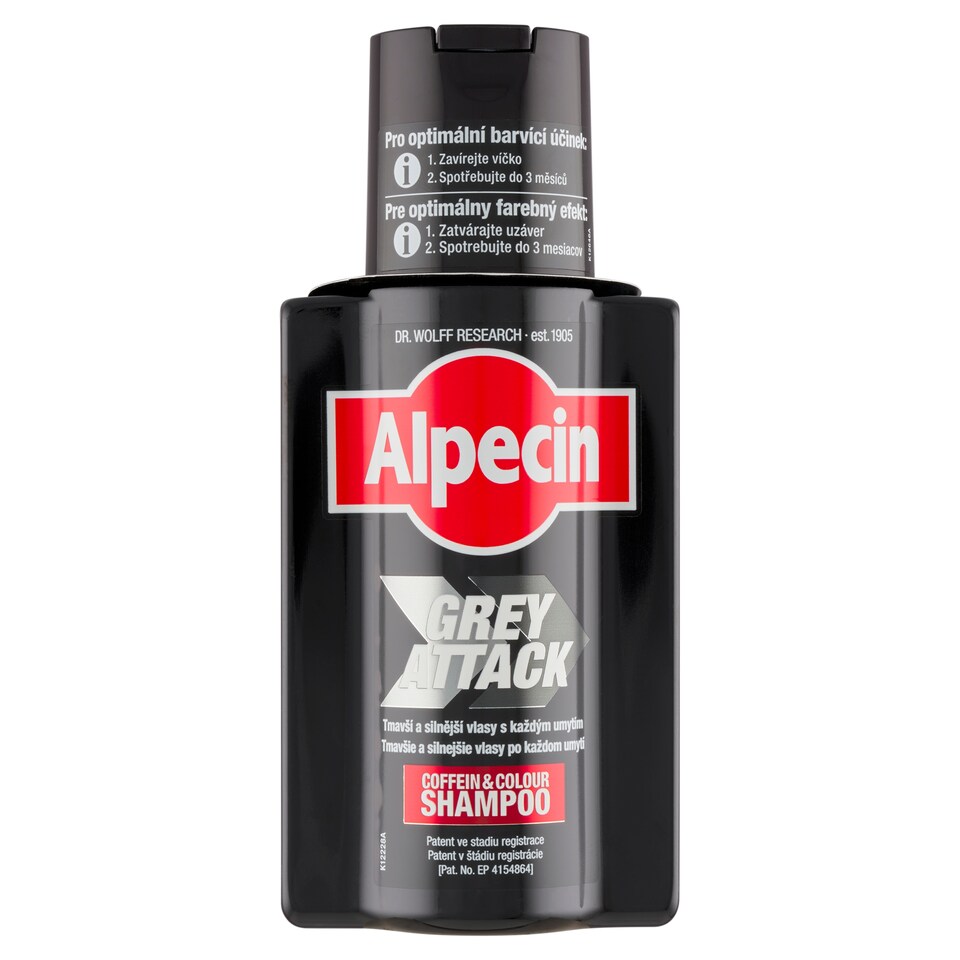 obrázok 1 z Alpecin Grey Attack čierny kofeínový šampón 200 ml