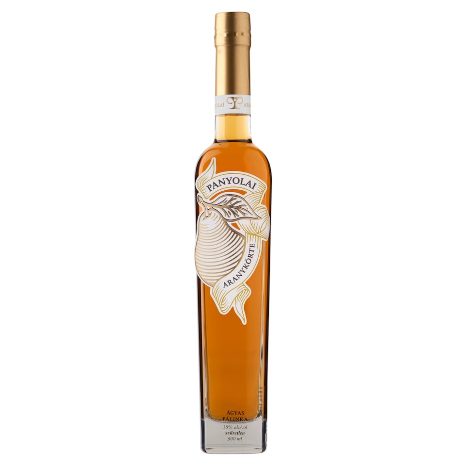Panyolai Aranykörte ágyas pálinka 38% 0,5 l