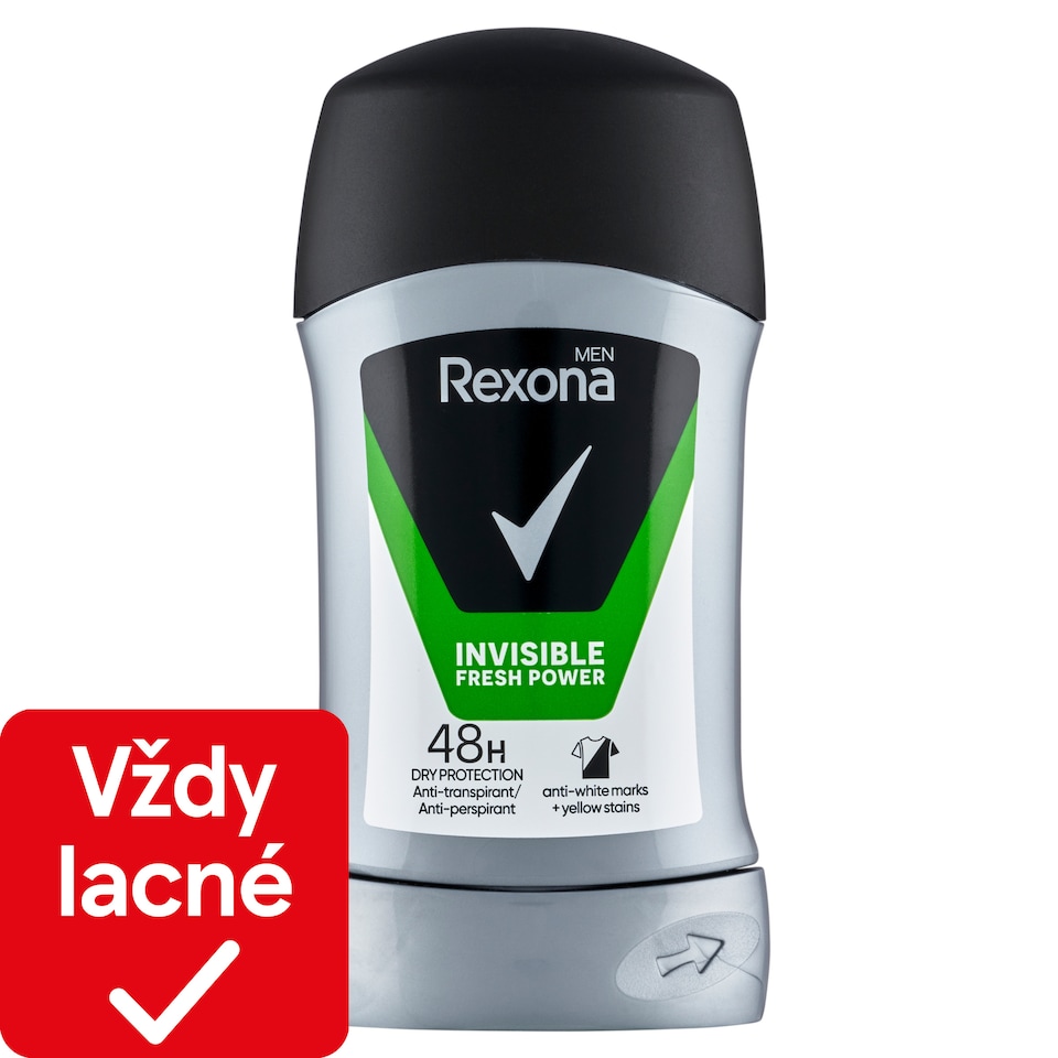 obrázok 1 z Rexona Men Invisible Fresh Power Tuhý antiperspirant 50 ml