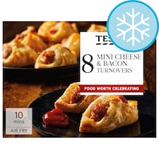 Tesco 8 Cheese & Bacon Turnover 248g