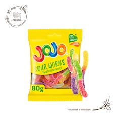 Jojo Savanyú Kukac vegyes gyümölcsízű gluténmentes gumicukorka 80 g