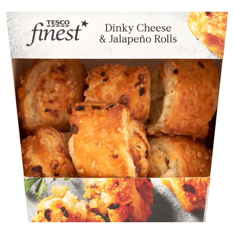 Tesco Finest Dinky Cheese & Jalapeno Mini Rolls 120g