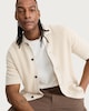 image 1 of The F&F Edit Pure Cotton Textured Knitted Polo Shirt in Neutral