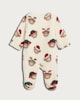 image 2 of F&F Baby Fleece Teddy Bear Christmas Sleepsuit in White