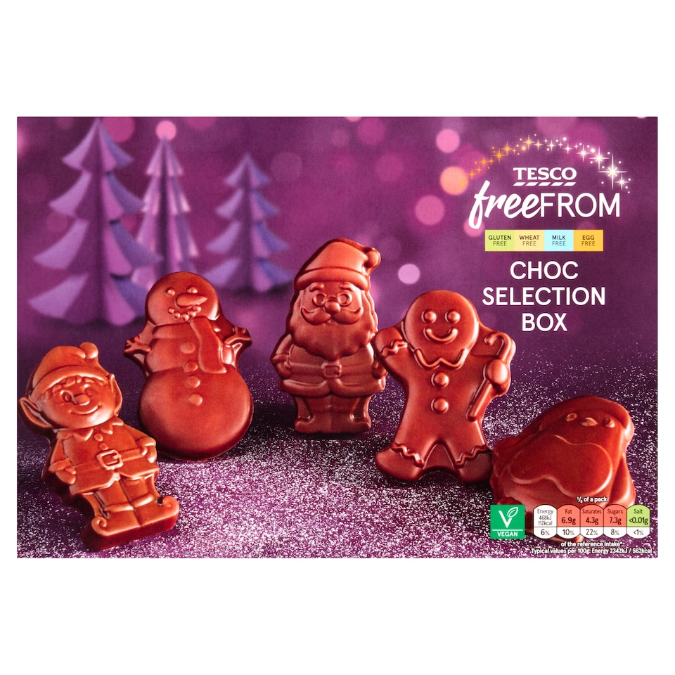 Tesco Freefrom Choc Selection box 100g