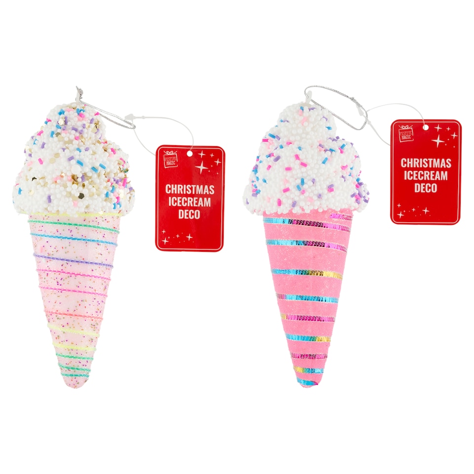 Festive Magic fagylalt karácsonyi függő dekoráció