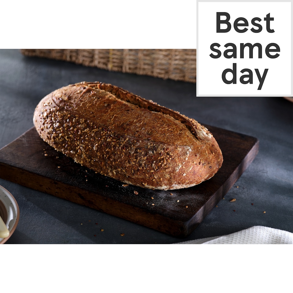 image 1 of Tesco Finest Seeded Sourdough Loaf 800g