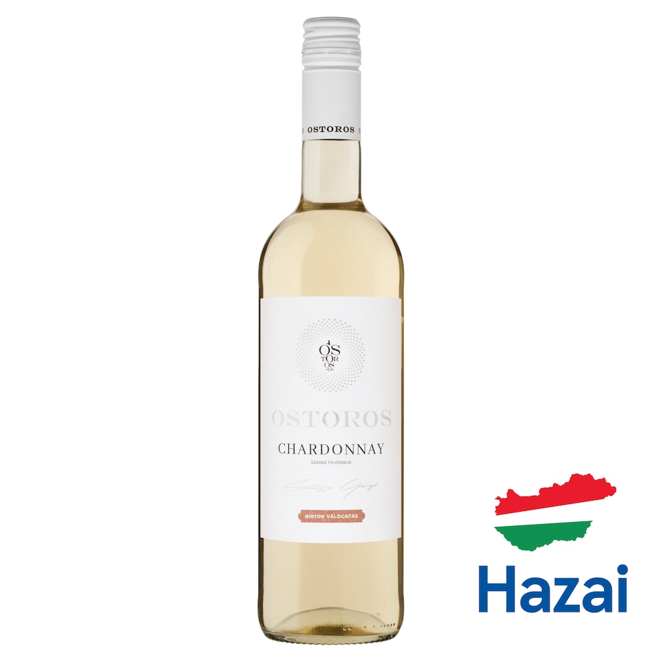 Ostorosbor Chardonnay száraz fehérbor 11,5% 750 ml  1. kép