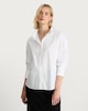 image 3 of F&F Pure Cotton Button Up Long Sleeved Shirt in White