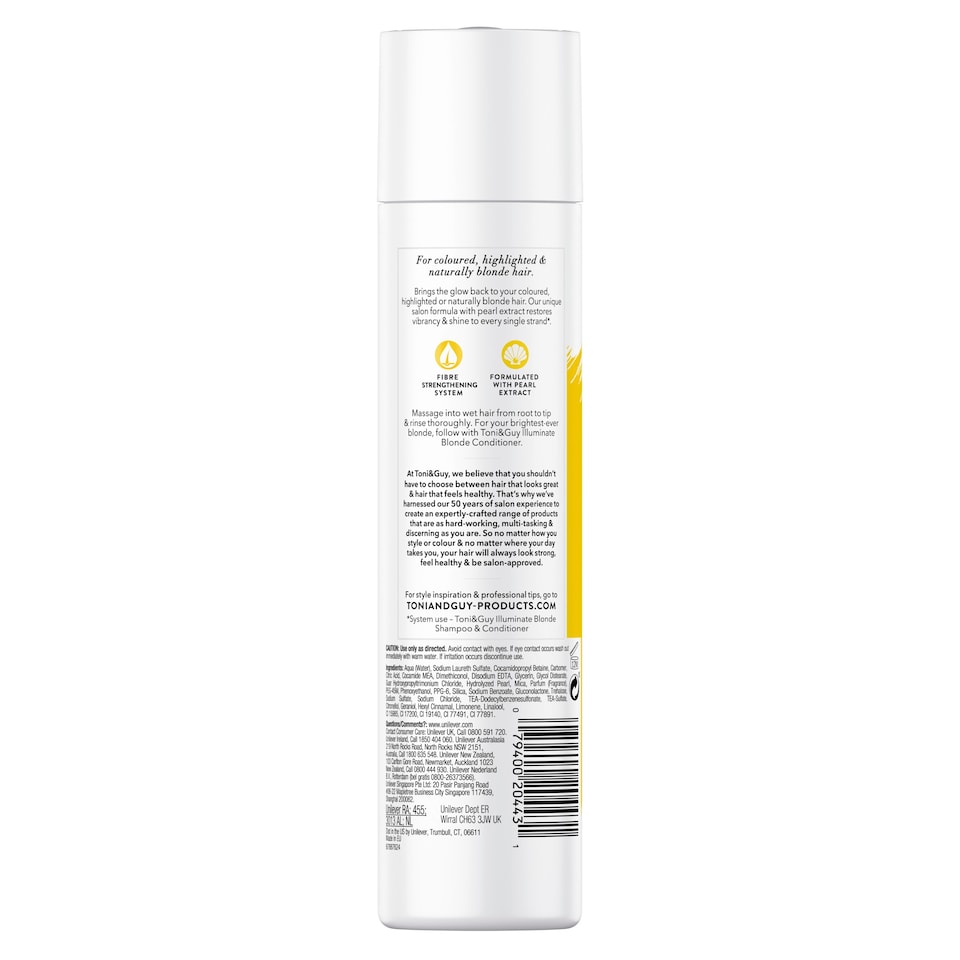 image 1 of Toni & Guy Cleanse Blonde Hair Shampoo 250Ml