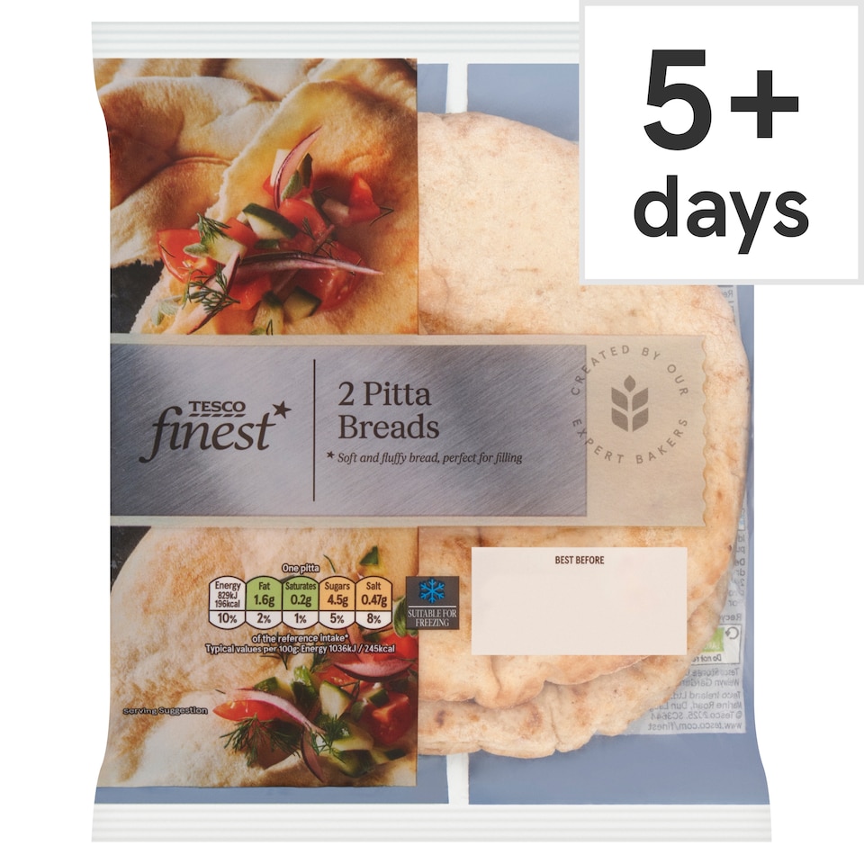 Tesco Finest Pitta 2x80g