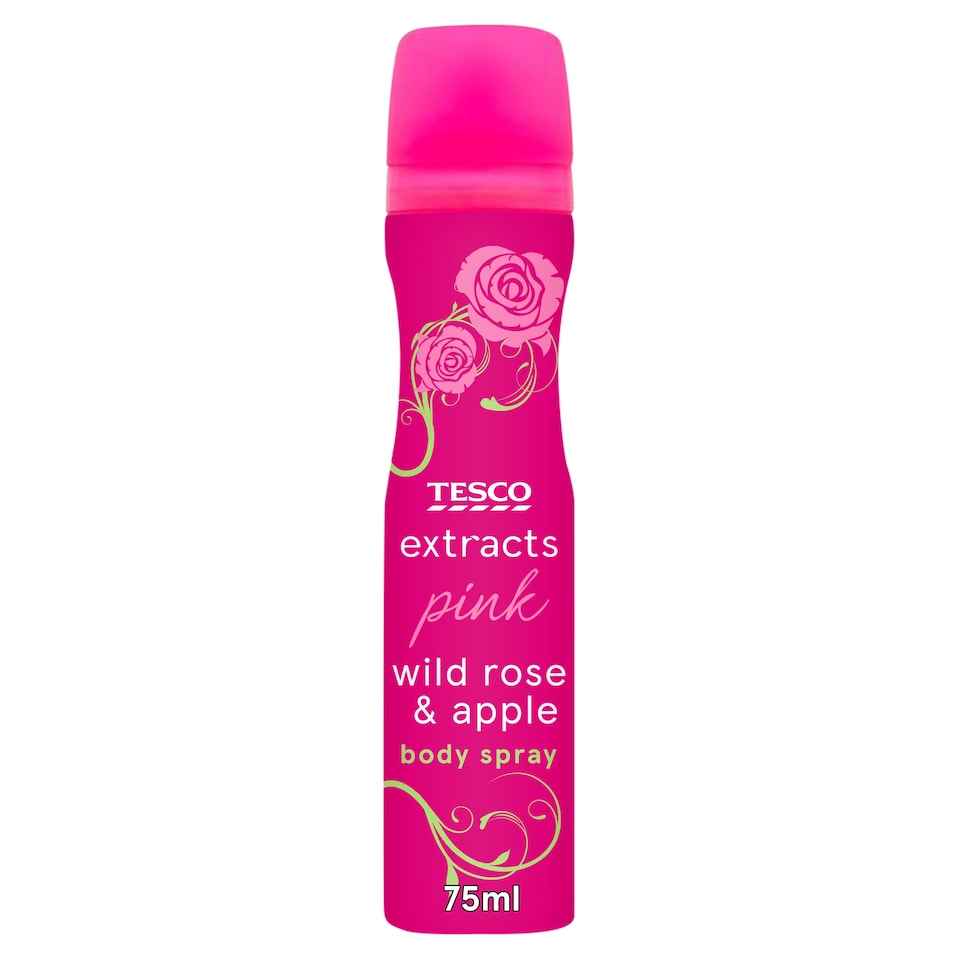 Tesco Extracts Female Bodyspray Pink 75Ml
