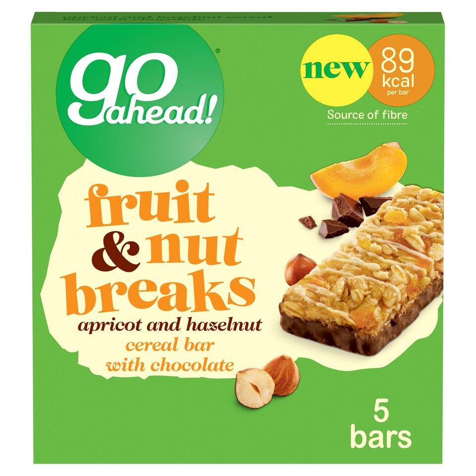 Go Ahead Fruit And Nut Breaks Apricot 5X20g