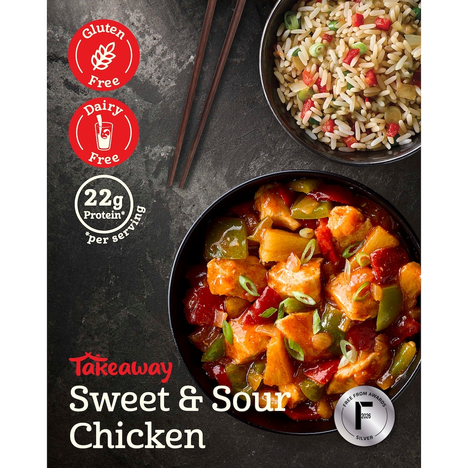 image 1 of Kirsty's Gluten Free Sweet & Sour Chicken & Rice 450G
