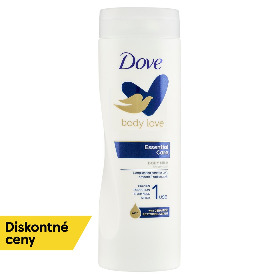 obrázok 1 z Dove Essential Care telové mlieko pre suchú pokožku 400 ml