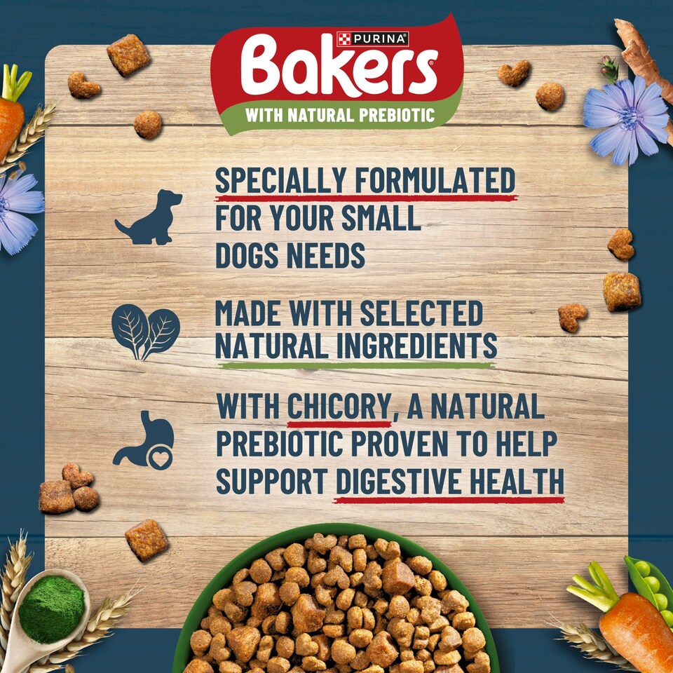 image 1 of Bakers Small Dog Sensitive Tummy Chicken & Vegetable 2.7kg