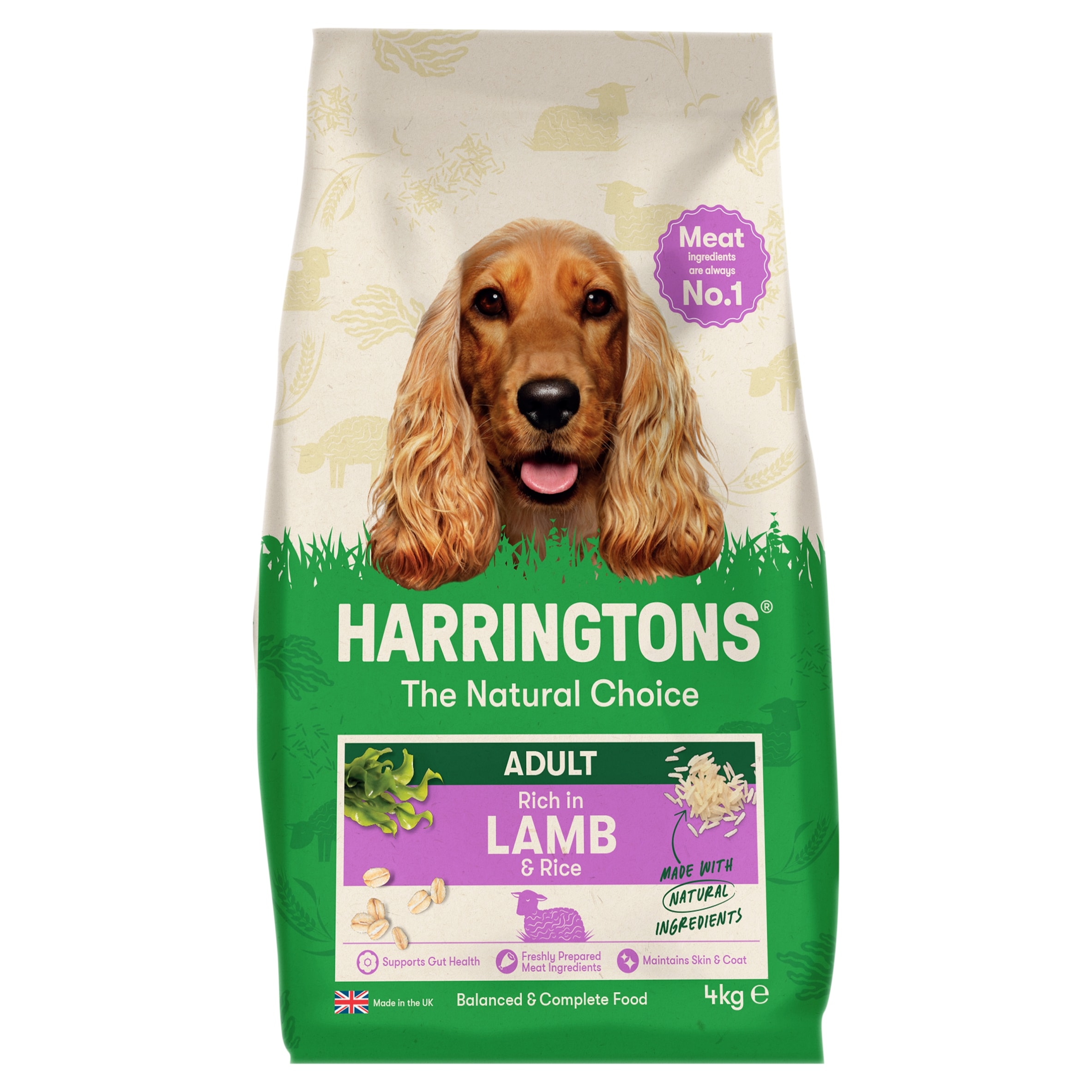 Harringtons Adult Dog Food Lamb & Rice 4Kg