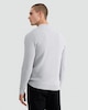 image 3 of F&F Pure Cotton Herringbone Textured Jumper in Grey Marl