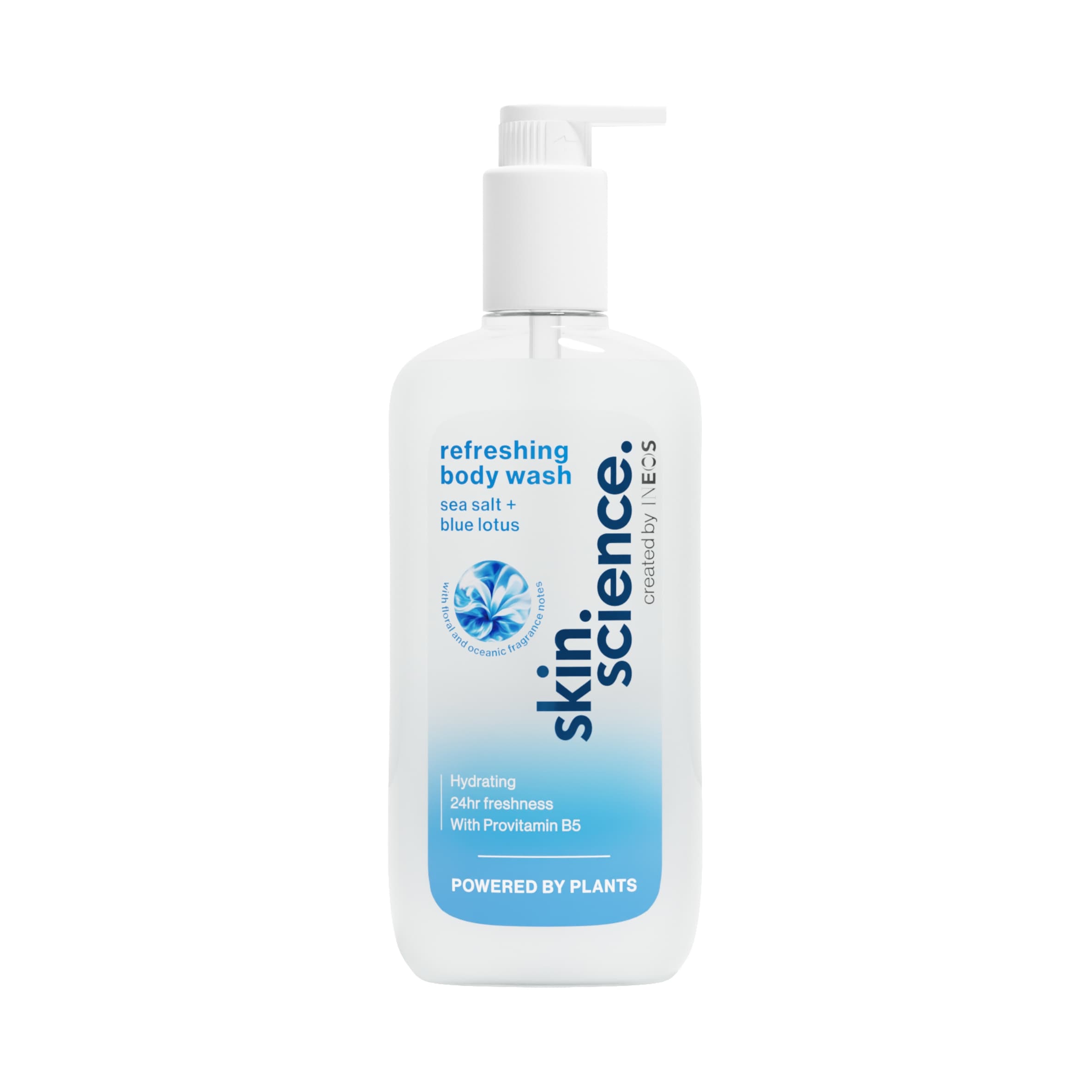 INEOS Skin Science Sea Salt + Blue Lotus Refreshing Body Wash 500ml