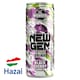New Gen fekete cseresznye- és tuttifruttiízű, koffeintartalmú, szénsavas, funkcionális ital 250 ml  1. kép