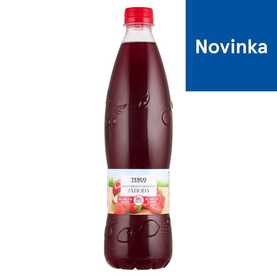 Tesco Strawberry Flavored Syrup 700 ml