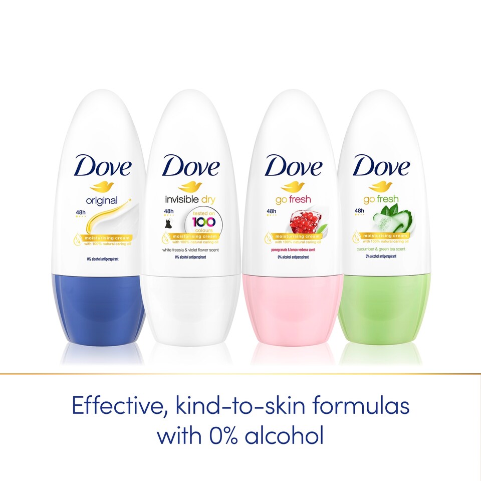 image 1 of Dove Go Fresh Cucumber Roll-On Antiperspirant Deodorant 50Ml