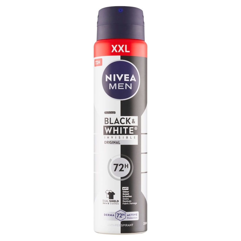 obrázok 1 z Nivea Men Black & White Invisible Original Sprej antiperspirant 250 ml