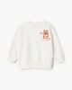 image 1 of Capyfun Cotton Rich Capybara Sweatshirt in Cream